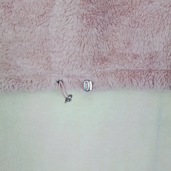 Calvin Klein Half Zip Sherpa‎ Pullover Size Large in Pink - Picture 10 of 13